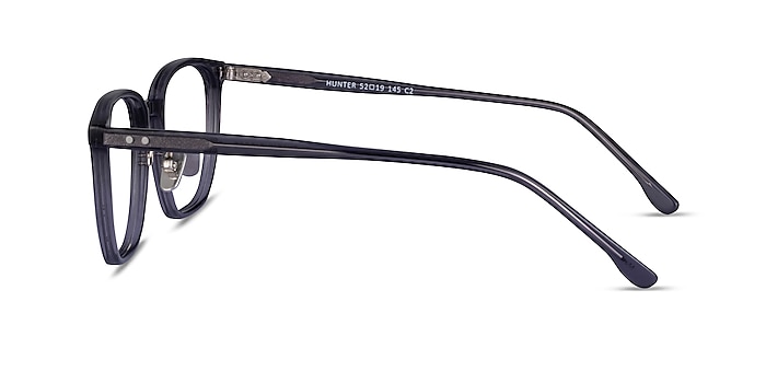 Hunter Clear Gray Acétate Montures de lunettes de vue d'EyeBuyDirect