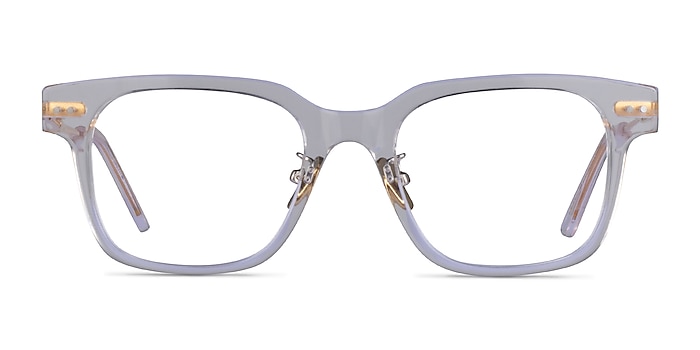 Blythe Clear Gold Acetate Eyeglass Frames from EyeBuyDirect