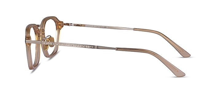 Baxter Clear Yellow Light Gold Acetate Eyeglass Frames from EyeBuyDirect