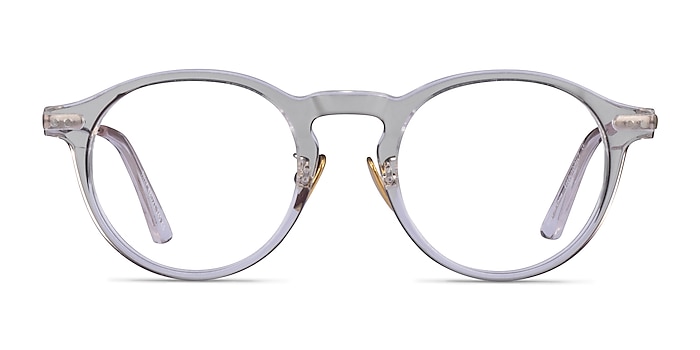 Tilly Clear Gold Acetate Eyeglass Frames from EyeBuyDirect