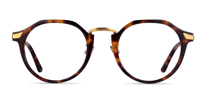 Yates Tortoise Gold Acetate Eyeglass Frames from EyeBuyDirect