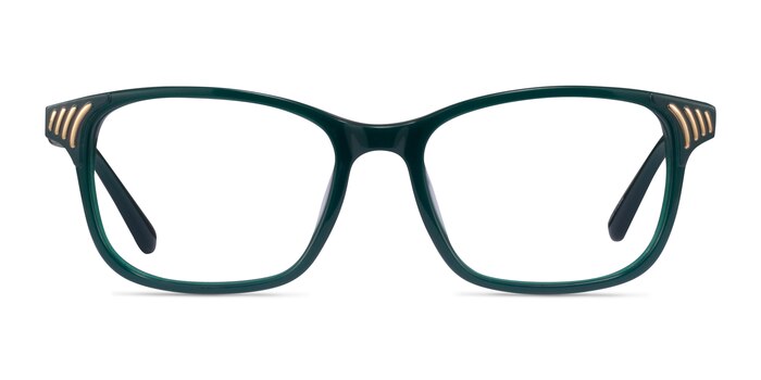 Visio Vert Acétate Montures de lunettes de vue d'EyeBuyDirect
