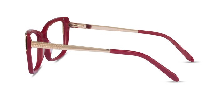 Gilded Burgundy Gold Acétate Montures de lunettes de vue d'EyeBuyDirect