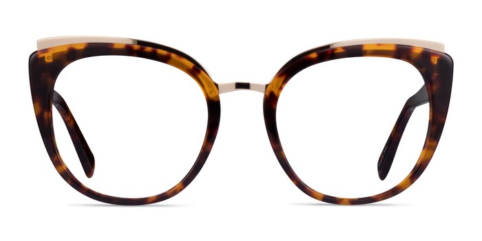 Bombay Tortoise Gold Acétate Montures de lunettes de vue d'EyeBuyDirect