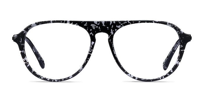 Kinesis Clear Black Floral Acetate Eyeglass Frames from EyeBuyDirect