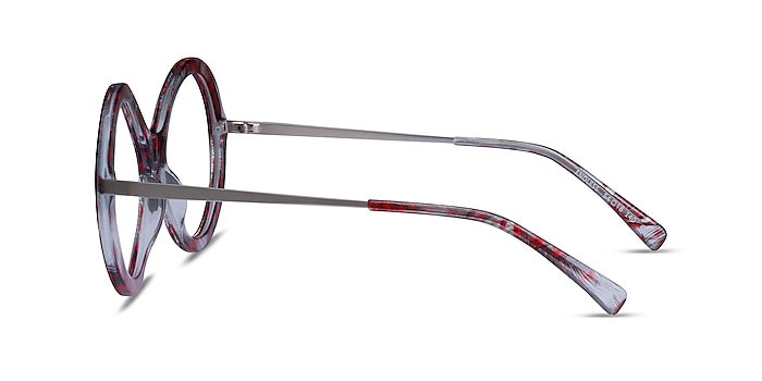 Endless Red Striped Acetate Eyeglass Frames from EyeBuyDirect