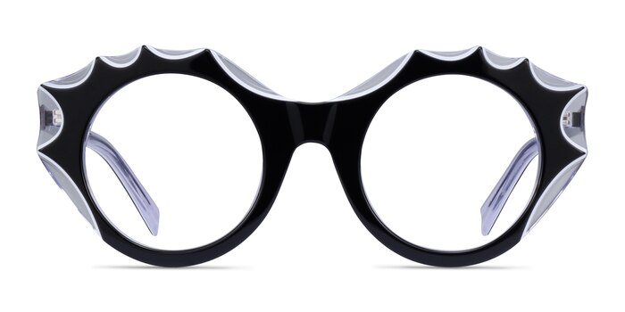 Audition Black Clear Acetate Eyeglass Frames from EyeBuyDirect