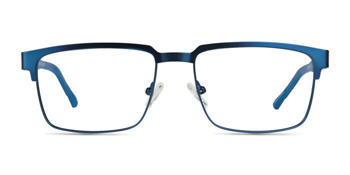 Video Matte Blue Carbon-fiber Montures de lunettes de vue d'EyeBuyDirect