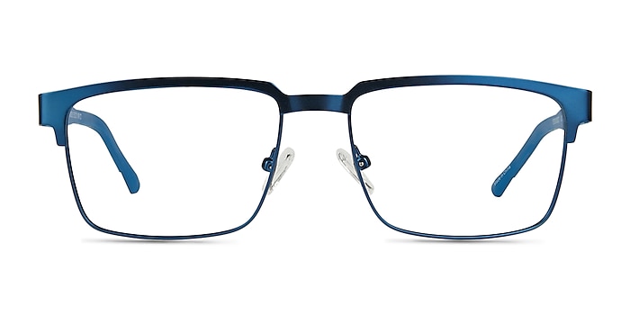 Video Matte Blue Carbon-fiber Eyeglass Frames from EyeBuyDirect