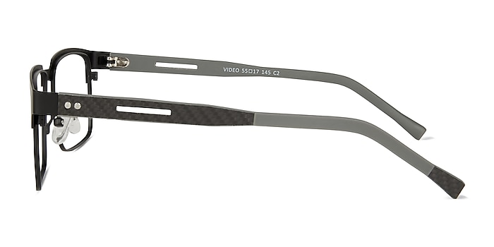 Video Matte Black Carbon-fiber Eyeglass Frames from EyeBuyDirect