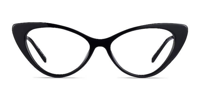 Evermore Black Acetate Eyeglass Frames from EyeBuyDirect