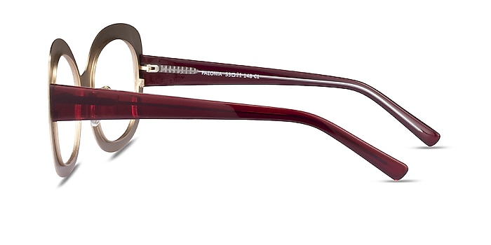 Paeonia Red Floral Acetate Eyeglass Frames from EyeBuyDirect