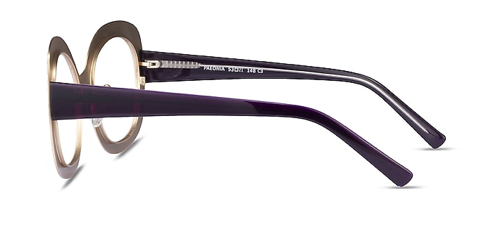 Paeonia Purple Floral Acétate Montures de lunettes de vue d'EyeBuyDirect
