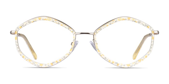 Folium Yellow Floral Acétate Montures de lunettes de vue d'EyeBuyDirect