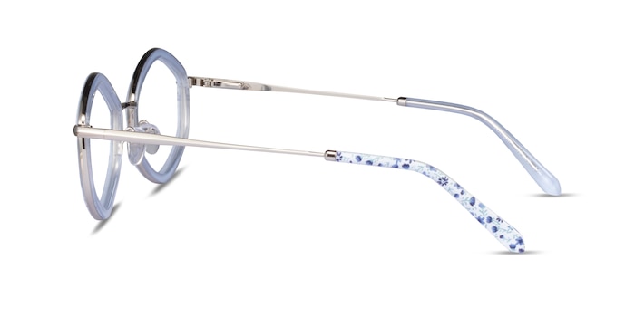 Folium Blue Floral Acétate Montures de lunettes de vue d'EyeBuyDirect