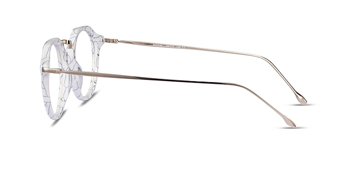 Phoebe Black White Acétate Montures de lunettes de vue d'EyeBuyDirect