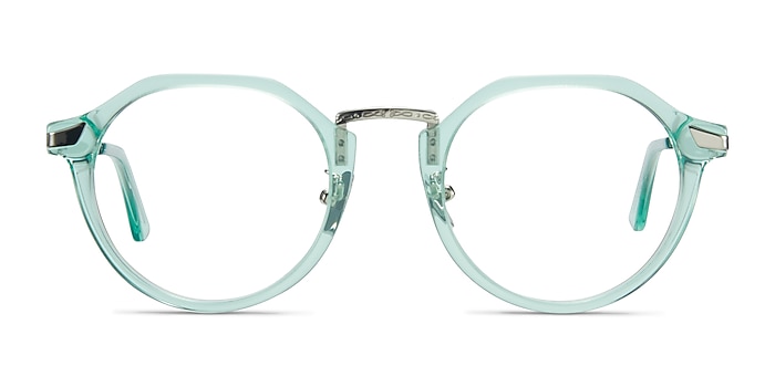 Yates Clear Green Acetate Eyeglass Frames from EyeBuyDirect