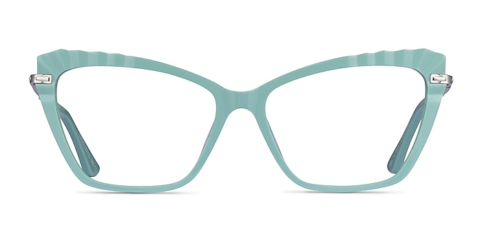Choir Green Silver Acetate Eyeglass Frames from EyeBuyDirect