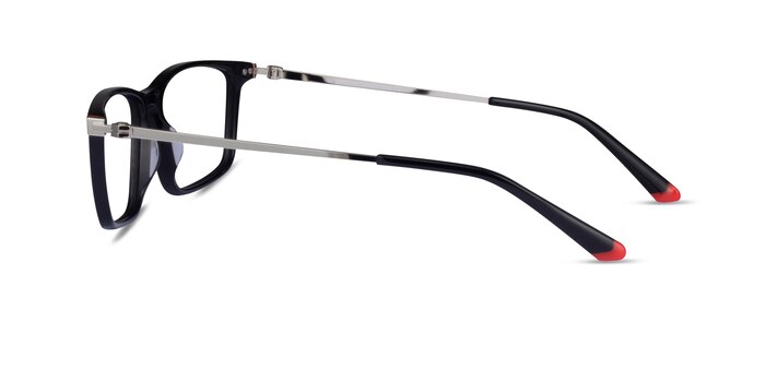 Commuter Black Red Gold Acétate Montures de lunettes de vue d'EyeBuyDirect