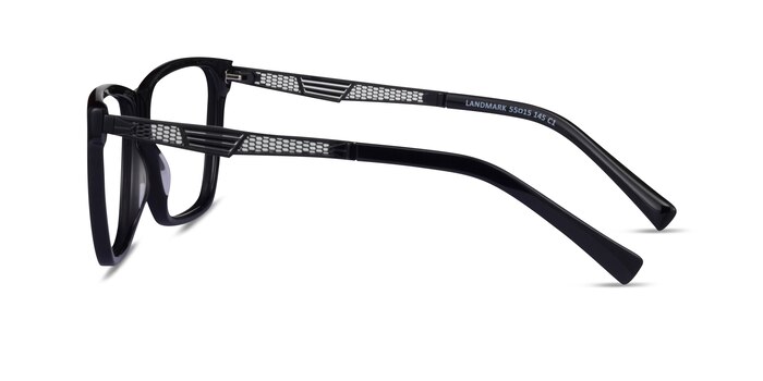 Landmark Noir Acétate Montures de lunettes de vue d'EyeBuyDirect