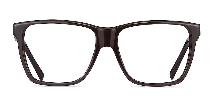Landmark Brown Acetate Eyeglass Frames from EyeBuyDirect
