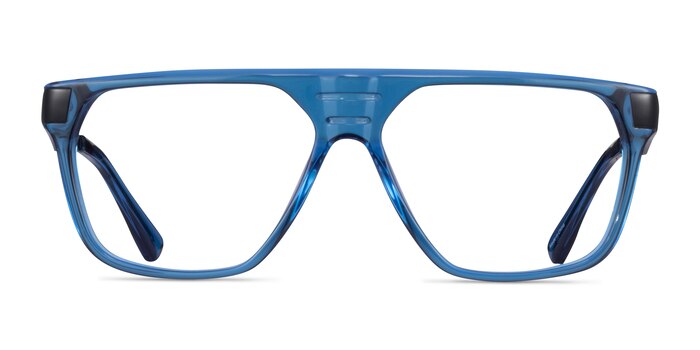 Hub Blue Black Acétate Montures de lunettes de vue d'EyeBuyDirect