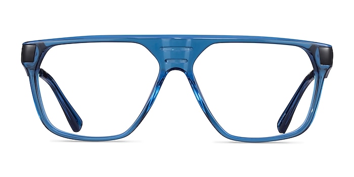Hub Blue Black Acetate Eyeglass Frames from EyeBuyDirect
