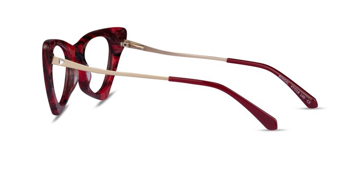 Bengal Red Floral Acétate Montures de lunettes de vue d'EyeBuyDirect