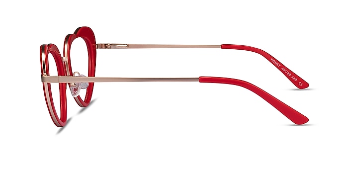 Honey Red Gold Acetate Eyeglass Frames from EyeBuyDirect