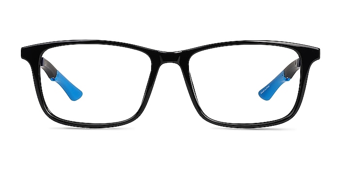 Agility Solid Black Metal Eyeglass Frames from EyeBuyDirect