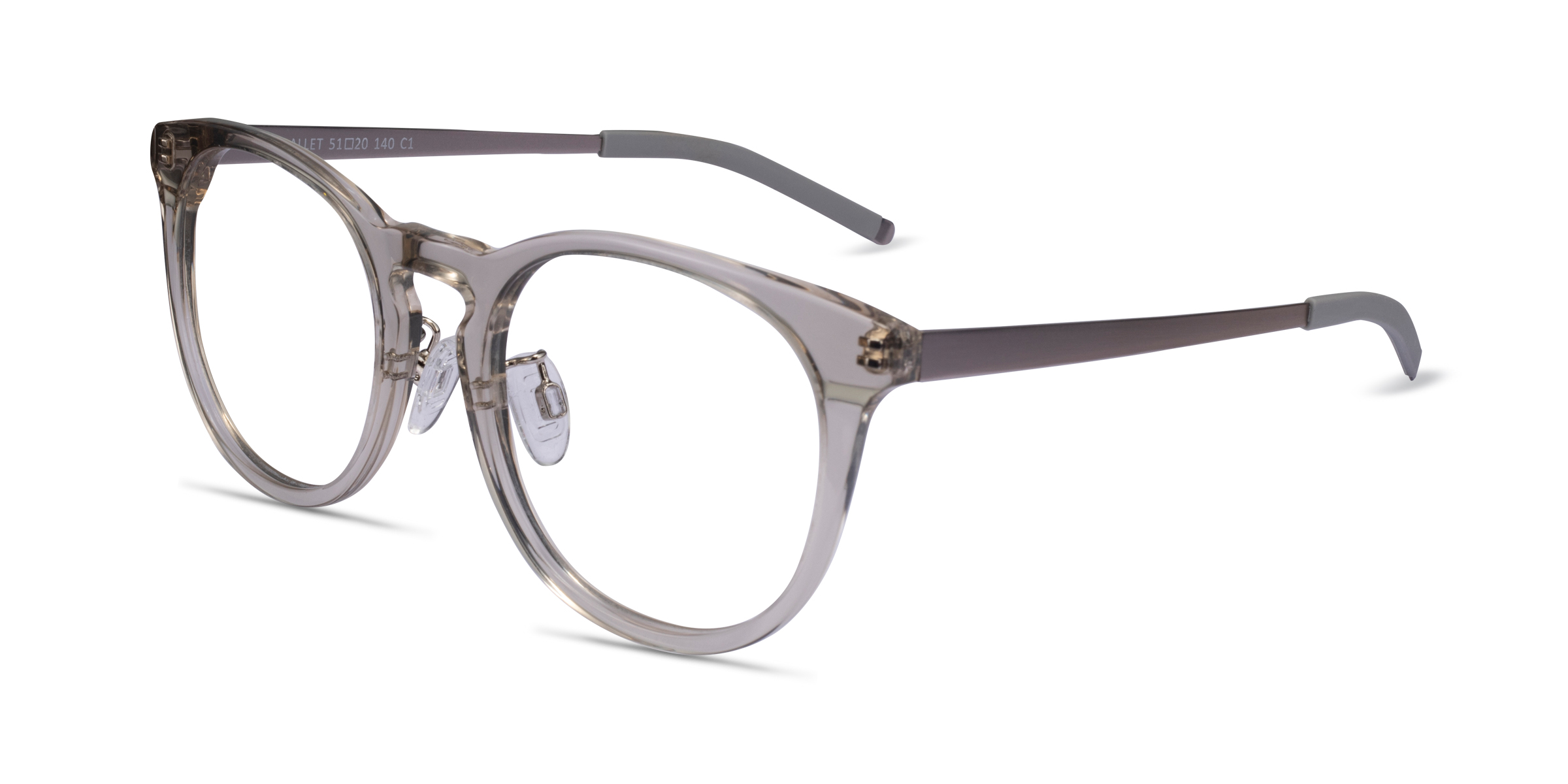 Ballet Round Crystal Brown Full Rim Eyeglasses Eyebuydirect