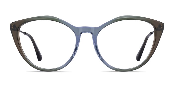 Clarissa Gradient Brown Acetate Eyeglass Frames from EyeBuyDirect