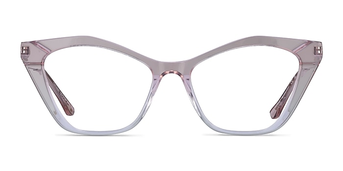 Tiffany Shiny Pink Gradient Acétate Montures de lunettes de vue d'EyeBuyDirect