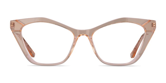 Tiffany Light Orange Acetate Eyeglass Frames from EyeBuyDirect