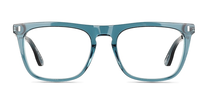 Hugh Blue Acetate Eyeglass Frames from EyeBuyDirect