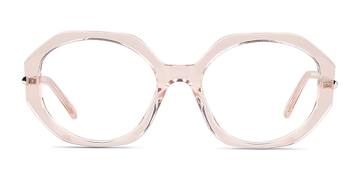 Rollerskate Crystal Champagne Acetate Eyeglass Frames from EyeBuyDirect