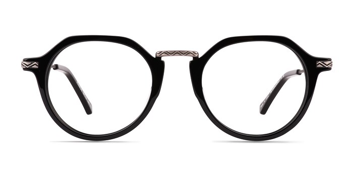 Phineas Noir Acétate Montures de lunettes de vue d'EyeBuyDirect