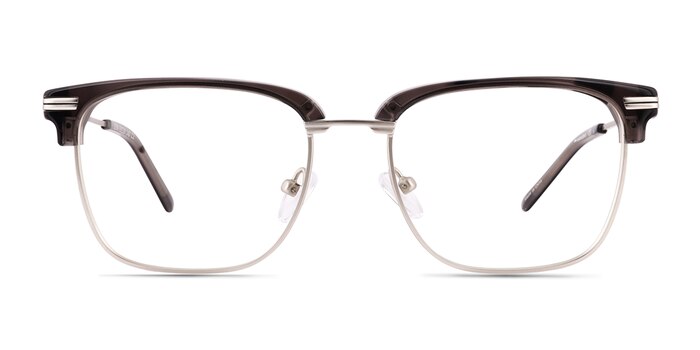 Ezra Gray Tortoise Acetate Eyeglass Frames from EyeBuyDirect