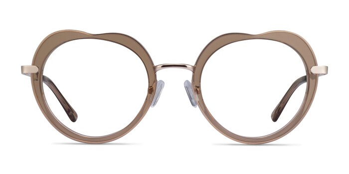 Everafter Crystal Brown Acetate Eyeglass Frames from EyeBuyDirect
