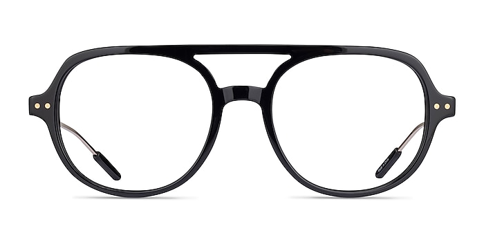 Jett Black Acetate Eyeglass Frames from EyeBuyDirect
