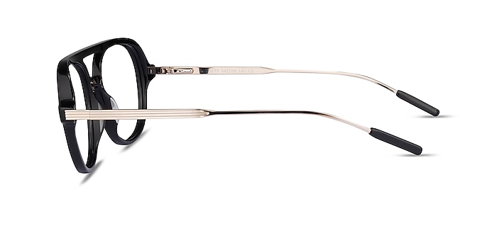 Jett Noir Acétate Montures de lunettes de vue d'EyeBuyDirect