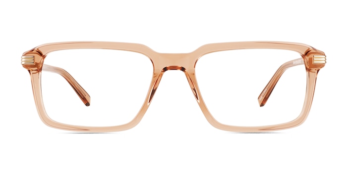 Niall Clear Champagne Acetate Eyeglass Frames from EyeBuyDirect