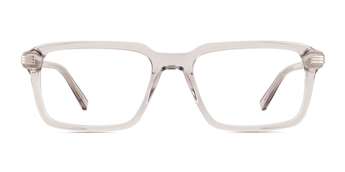 Niall Clear Gray Acétate Montures de lunettes de vue d'EyeBuyDirect