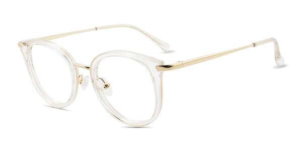 Clear Hollie -  Metal Eyeglasses