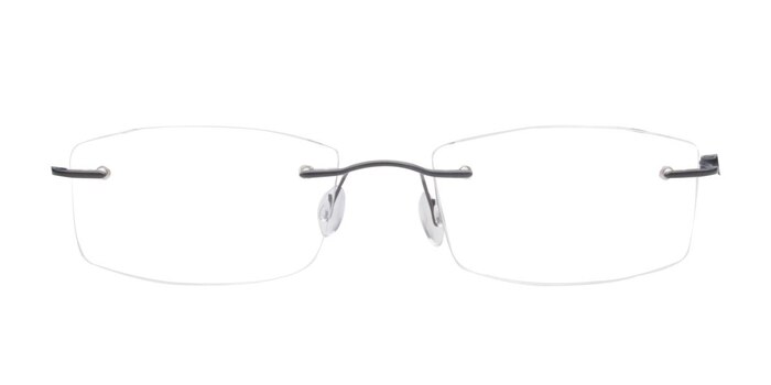 Delemont Noir Titane Montures de lunettes de vue d'EyeBuyDirect