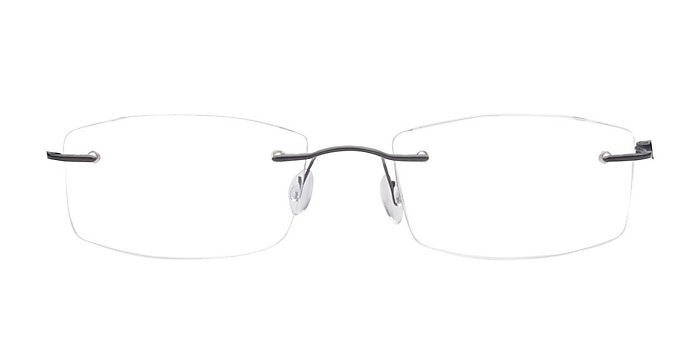 Delemont Black Titanium Eyeglass Frames from EyeBuyDirect