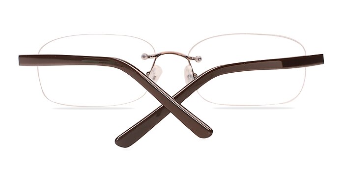 Brown Vernon XXL -  Lightweight Metal Eyeglasses
