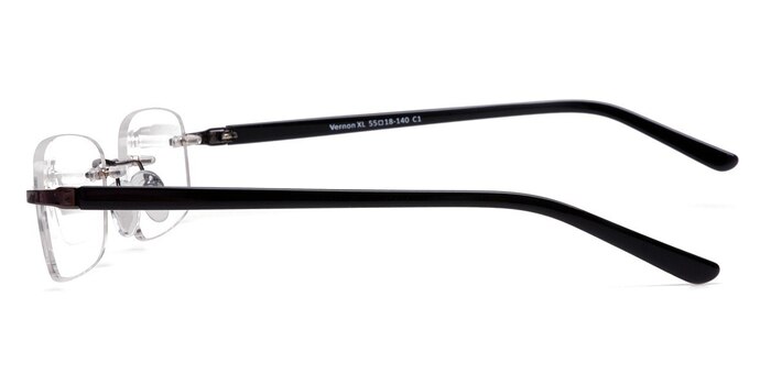 Vernon XL Gunmetal Acétate Montures de lunettes de vue d'EyeBuyDirect