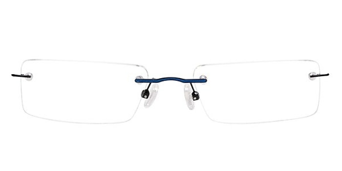 Dryden Blue/Black Metal Eyeglass Frames from EyeBuyDirect