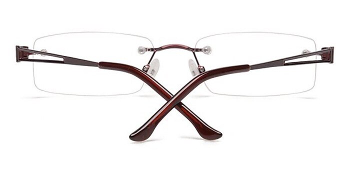 Burgundy Ottawa -  Lightweight Metal Eyeglasses
